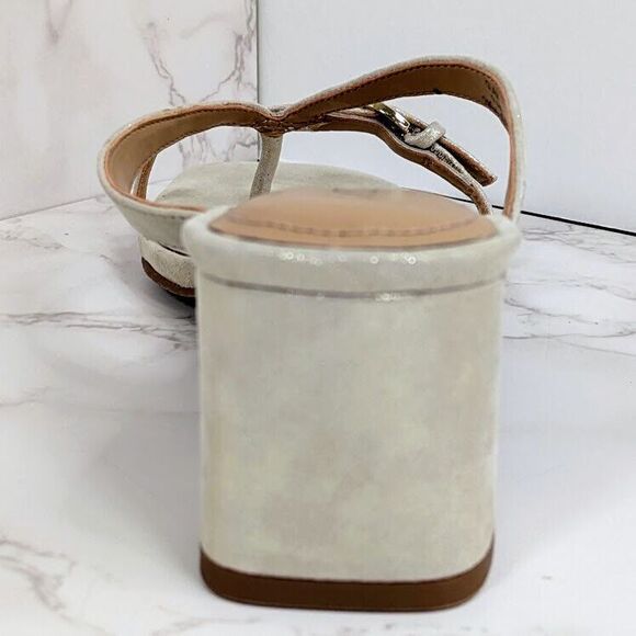 NYDJ Women's Glam Dress Heel Sandal Light Gold Metallic 9.5 NEW IN BOX - Picture 6 of 7